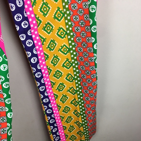 Vintage 60s hippie patchwork matching pant outfit - Picture 12 of 16